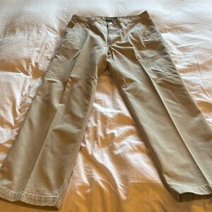 Mountain Khakis light tan twill pants. Size 35x30